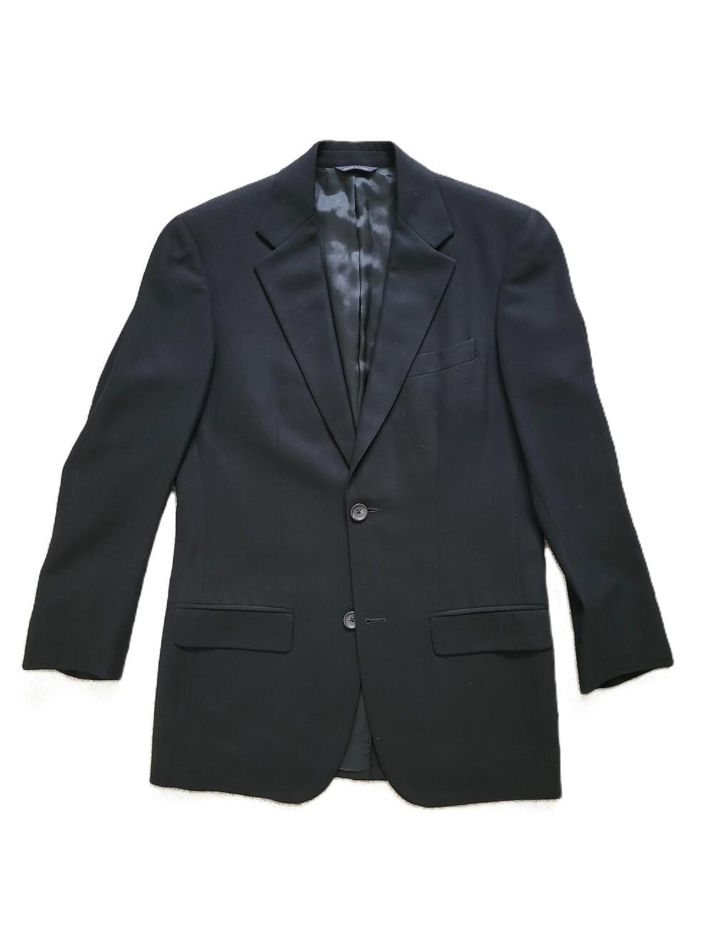 Banana Republic Tuxedo Jacket Men's 36R Black Wool Italy Formal Blazer